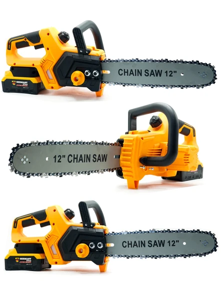 Germany Style PRO-X Çift Akülü 35 cm Palalı Ağaç Kesme Dal Budama Motoru Testere - 2