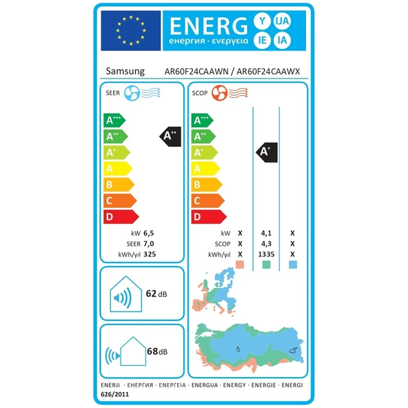 Samsung WindFree Premium Plus AR60F24CAAW/SK A++ 24000 BTU Inverter Duvar Tipi Klima - 4