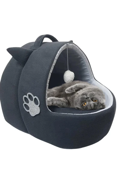 Kedi Köpek Yatağı Yuvası Yıkanabilir Kulaklı Neroplrklk2024101 ürün görseli 1