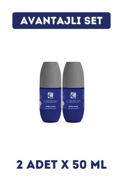 Caldion For Men Roll-On Deodorant 50 ml 2 Adet