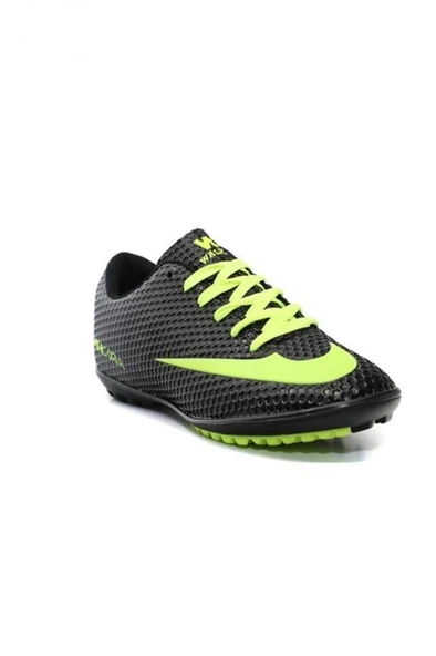 Walked 401-25 Erkek Halı Saha Krampon Siyah Sarı 45-47 - 1