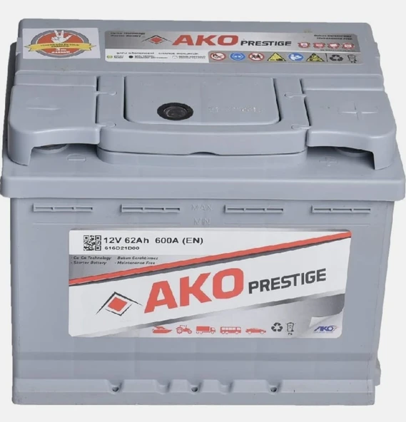 AKO 62 AH AKÜ 2025 ÜRETİM 3 YIL GARANTİ ürün görseli