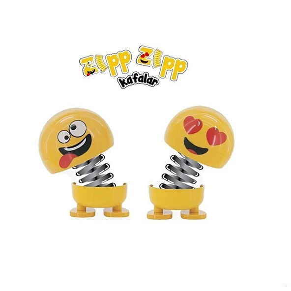 Zıp Zıp Kafalar Sevimli Kafa Sallayan Emojiler Çılgın Kafalar - 3