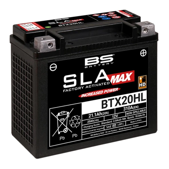 BS BATTERY BTX20HL (SLA) Motosiklet Aküsü SLA Tipi - Resim 2