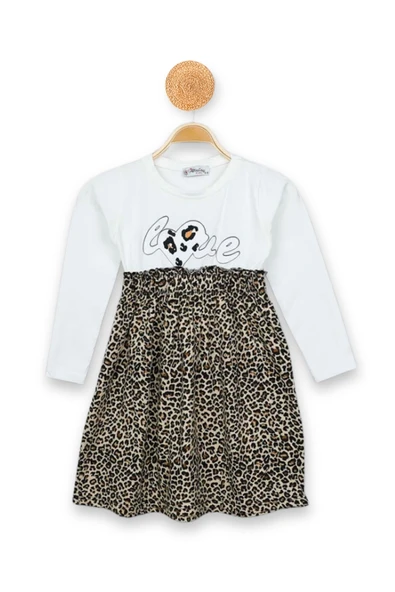 Kız Çocuk Elbise Leoparlı - 3