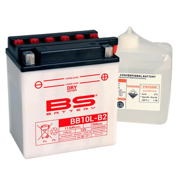 BS BATTERY BB10L-B2 DRY AKÜ Motosiklet Aküsü