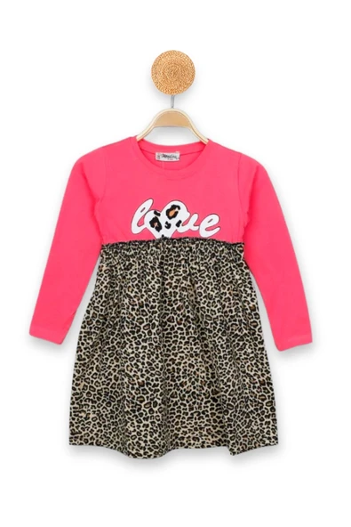 Kız Çocuk Elbise Leoparlı - 4