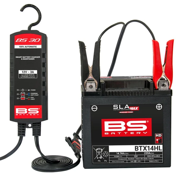 BS BATTERY BS30 - AKILLI AKÜ ŞARJ CİHAZI 12V 3A - 5