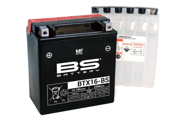 BS BATTERY BTX16-BS Motosiklet Aküsü