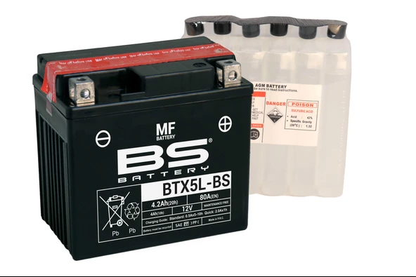BS BATTERY BTX5L-BS Motosiklet Aküsü