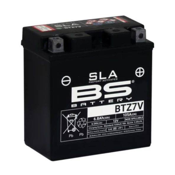 BS Battery Motosiklet Aküsü BTZ7V (SLA)
