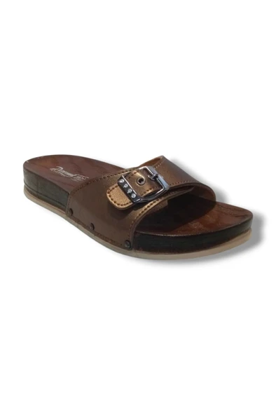 Parmi 21501-25 Deri Anatomik Tek Bant Kadın Terlik ürün görseli 1