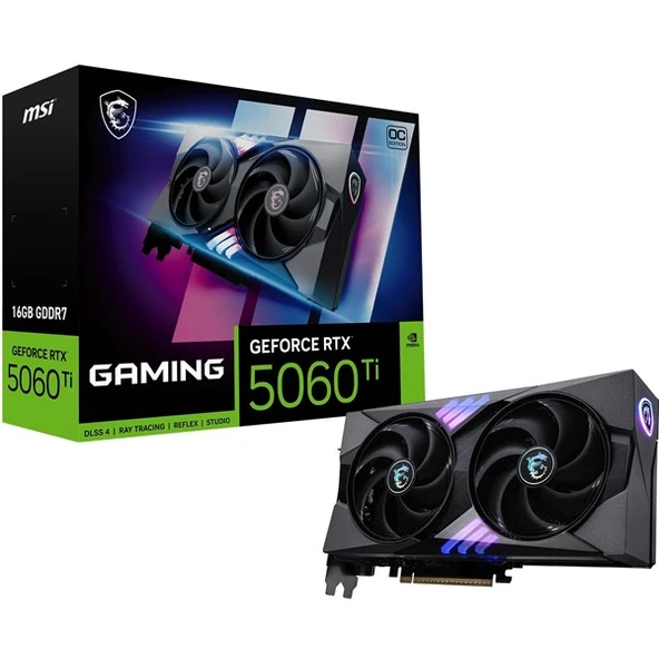 MSI RTX5060TI 16GB GAMING OC 16G GDDR7 128bit HDMI DP PCIe 5.0 - 1