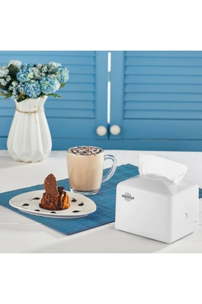 Rulopak Tekçek Mini Peçete Dispenseri Beyaz