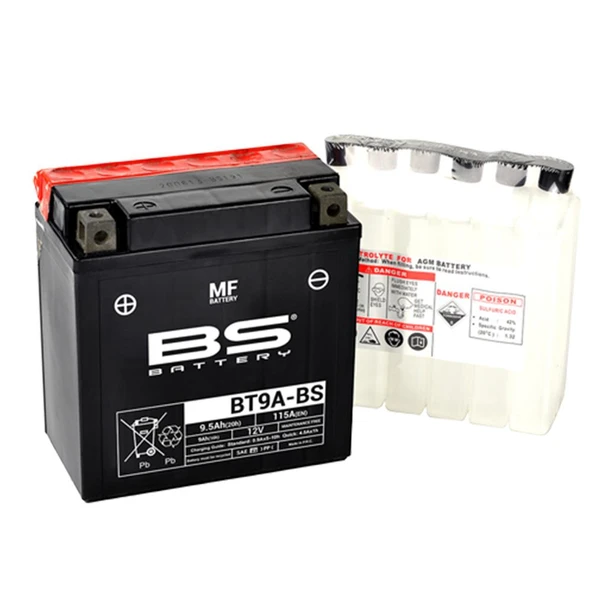 BS BATTERY BT9A-BS Motosiklet Aküsü