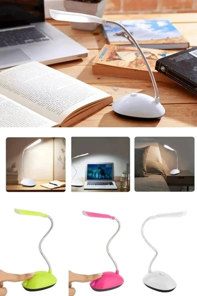 Masa Lambası  Spiral Led  Kitap Okuma Işığı Pilli Model Led Lamba - 5