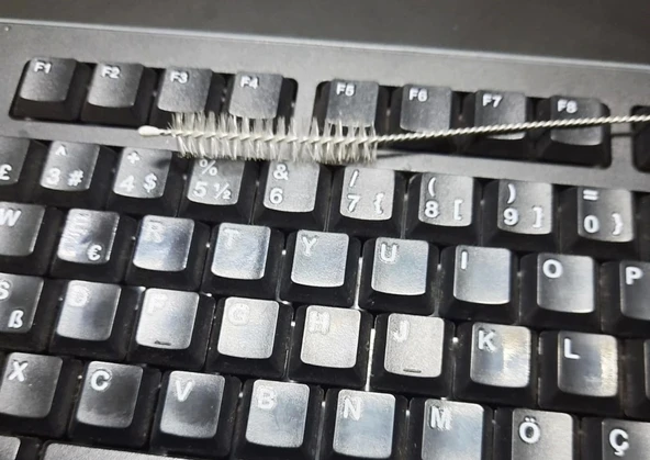 3 Lü Pratik Fırça  Esnek Bükülebilir Klavye Mouse Arası Temizlik Fırçası - 3