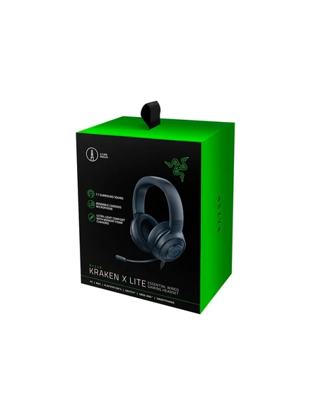 Razer Kraken X Lite 7.1 Surround Mikrofonlu Kablolu Gaming Kulaklık RZ04-02950100-R381(VİTRİN ÜRÜNÜ) - 3