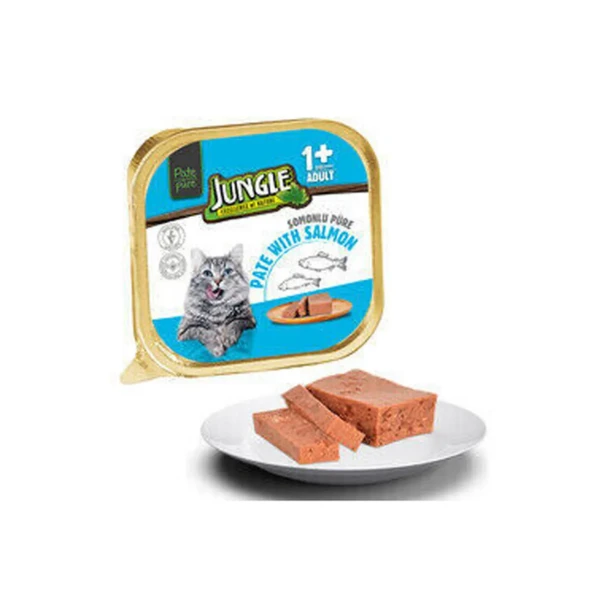 Jungle Somon Balıklı Ezme / Pate Kedi Yaş Maması 100 Gr