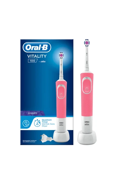 Pembe D100 Vitality 3dw Şarjlı Diş Fırçası