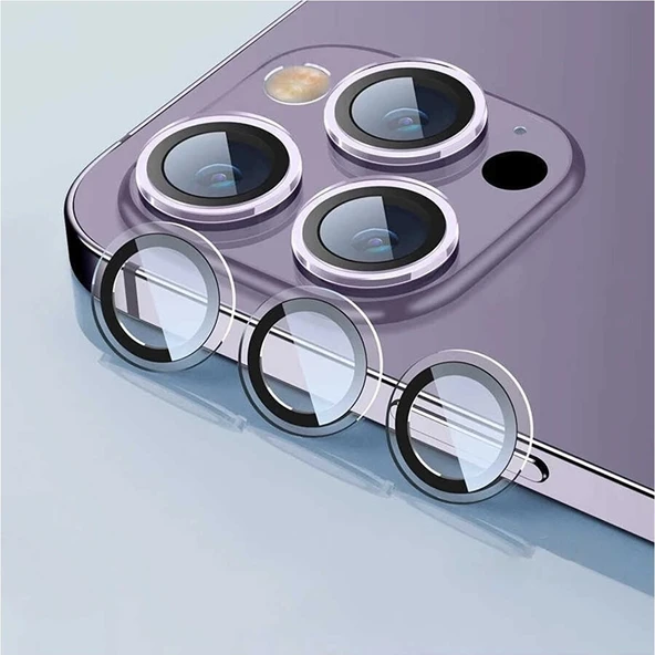 Adaman iPhone 12 Pro Uyumlu Kamera Mercek Lens Için Koruyucu ŞEFFAF