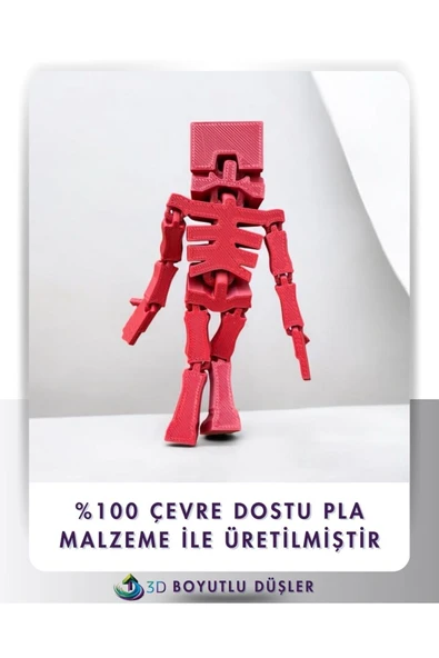 Hareketli İnsan Oyuncak renkli 14cm boy - 6