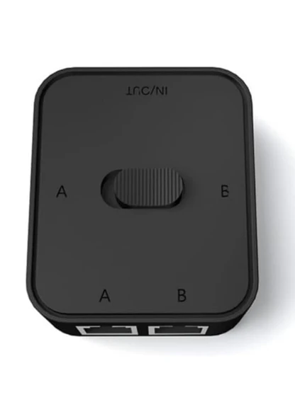 2 Giriş 1 Çıkış / 1 Giriş 2 Çıkış Manuel Ethernet Anahtarı | 1000Mbps RJ45 Splitter - 3
