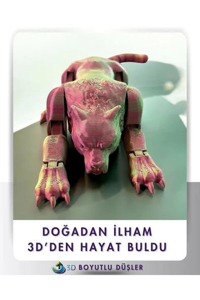 Nesli Tükenen Mafsallı Sabertooth Kedi çok renkli - 2
