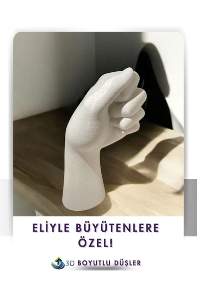 El şeklinde dekoratif mermer desenvazo - 3