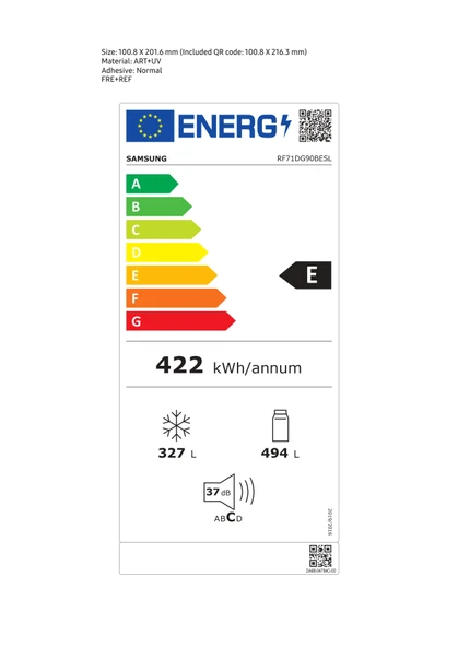 Samsung RF71DG90BESLTR Gardırop No Frost Inox Buzdolabı - 2