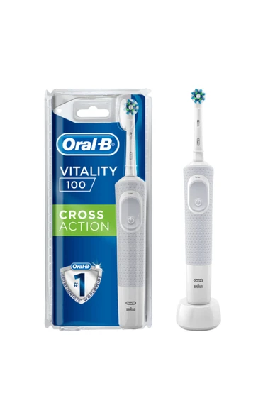 Beyaz Vitality D100 Şarjlı Diş Fırçası