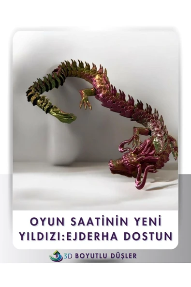 4 AYAKLI HARAKETLİ EJDERHA ÇOK RENKLİ - 5