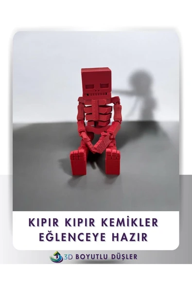 Hareketli İnsan Oyuncak renkli 14cm boy - 5