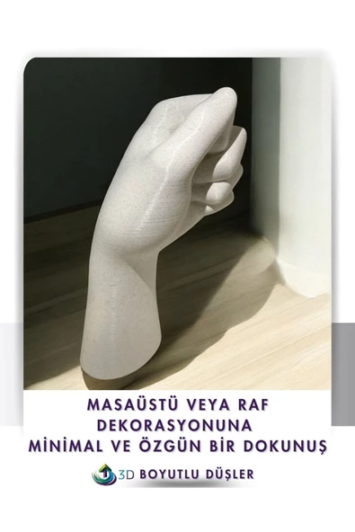 El şeklinde dekoratif mermer desenvazo - 4