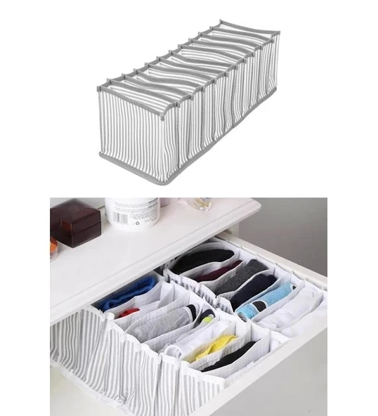 Akordiyon Çekmece  Düzenleyici Organizer 11 Gözlü - 2