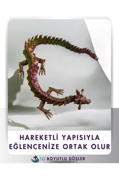 4 AYAKLI HARAKETLİ EJDERHA ÇOK RENKLİ - 6