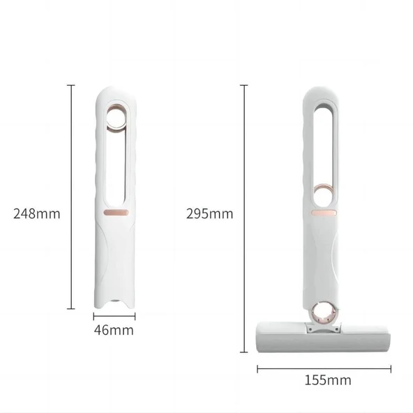 Kendinden Sıkmalı Mini Mop Cam Fayans  Mini Temizlik Mopu - 5