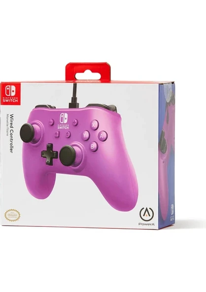 PowerA Nintendo Switch Oyun Kolu Kablolu Lisanslı Grape Purple - 3