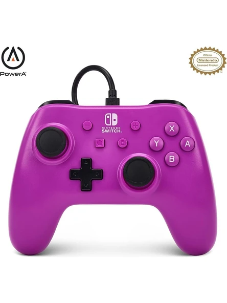 PowerA Nintendo Switch Oyun Kolu Kablolu Lisanslı Grape Purple