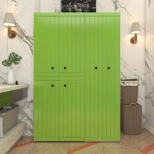 Kenzlife membran çamaşır kurutma makinesi dolabı yaromira yşlbyz çitçit 180*120*64 mebran kapak MDF gövde ürün görseli