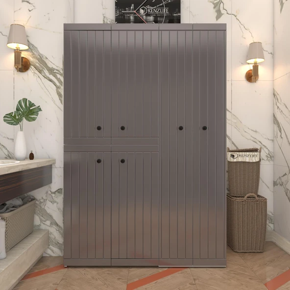 Kenzlife membran çamaşır kurutma makinesi dolabı yaromira gribyz çitçit 180*120*64 mebran kapak MDF gövde