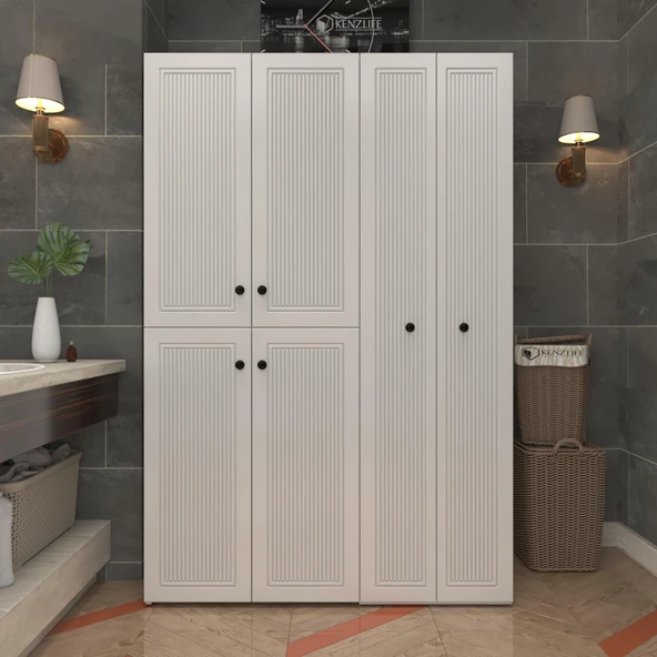 Kenzlife membran çamaşır kurutma makinesi dolabı yaromira byzbyz çubuk 180*120*64 mebran kapak MDF gövde