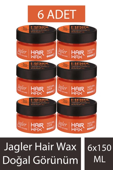 Jagler Hair Wax Doğal Görünüm 150 ml 6 Adet