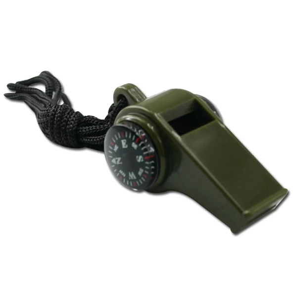 Pusulalı Termometreli Düdük - Survival Askılı Düdük - 3