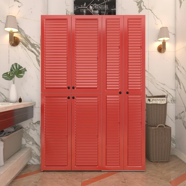 Kenzlife membran çamaşır kurutma makinesi dolabı yaromira krmbyz panjur 180*120*64 mebran kapak MDF gövde ürün görseli