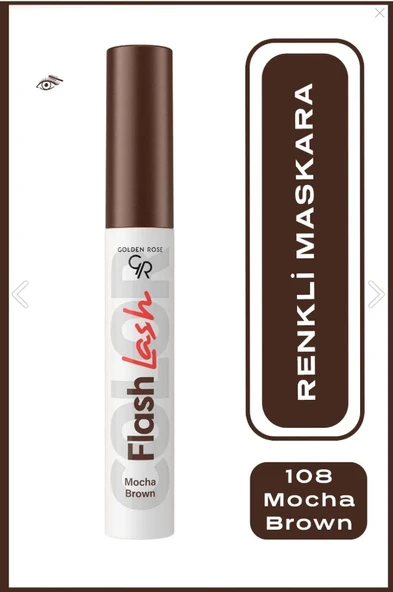 Golden Rose Flash Lash Colered Mascara No:08 Mocha Brown - Renkli Maskara