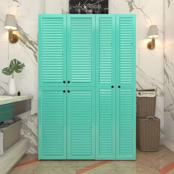 Kenzlife membran çamaşır kurutma makinesi dolabı yaromira trkbyz panjur 180*120*64 mebran kapak MDF gövde