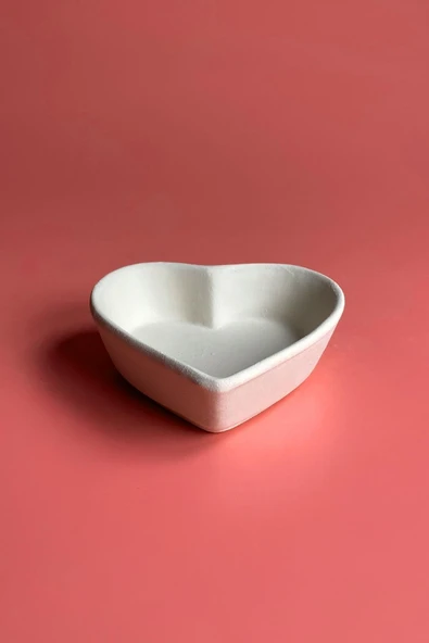 Kalp Çerezlik - Seramik Bisküvi (Ham Ürün) ürün görseli