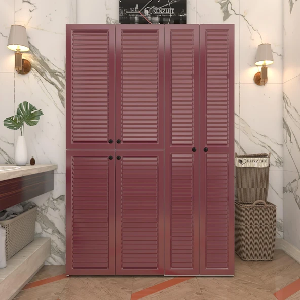 Kenzlife membran çamaşır kurutma makinesi dolabı yaromira fşybyz panjur 180*120*64 mebran kapak MDF gövde