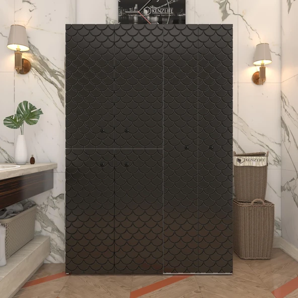 Kenzlife membran çamaşır kurutma makinesi dolabı yaromira syhbyz petek 180*120*64 mebran kapak MDF gövde ürün görseli